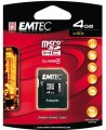 Emtec 4GB microSDHC Class 4 ECO memóriakártya + adapter