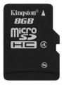 Kingston 8GB MicroSDHC Class 4 SDC4/8GBSP memóriakártya