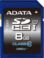 Adata 8GB UHS-I CLASS 10 SDHC ASDH8GUICL10-R mem�riak�rtya
