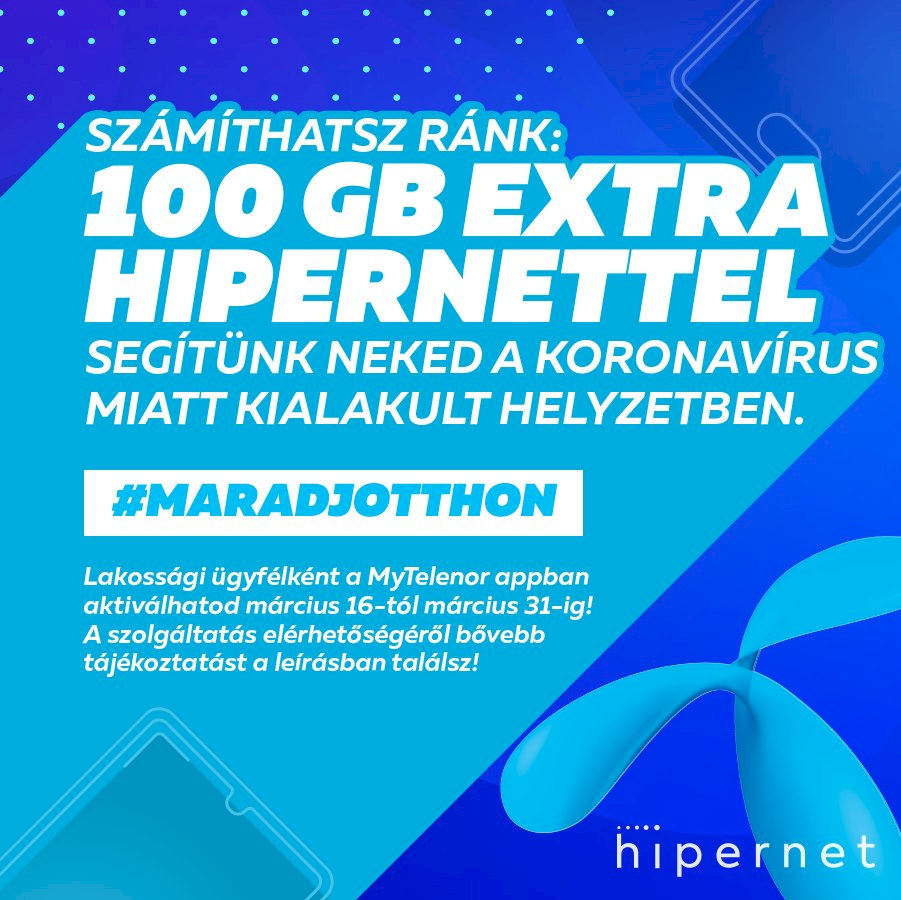 100Gb, viszont csak 30 napig élhetünk vele!