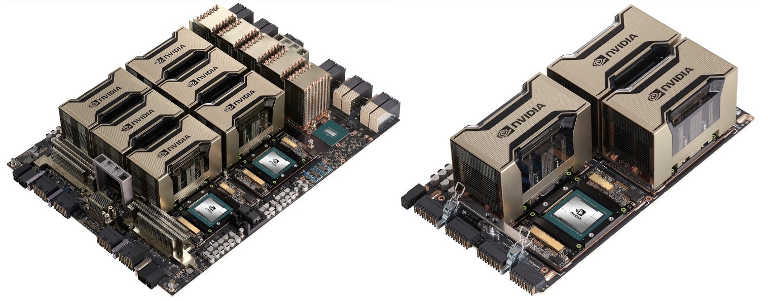 HGX-A100 rendszerek 8 s 4 GPU-s kiszerelsben (NVSwitch / NVLink)