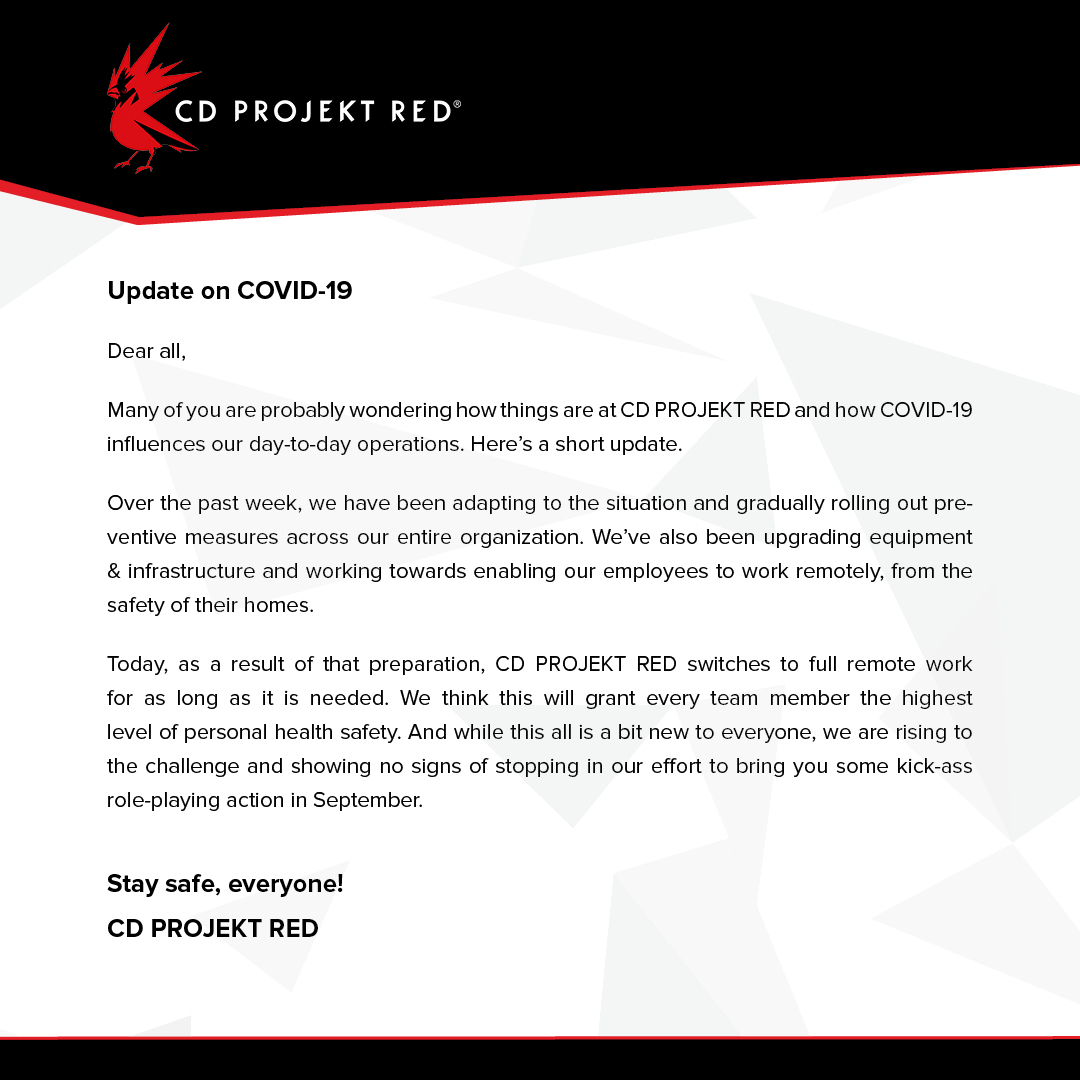 A CD Projekt hivatalos zenete