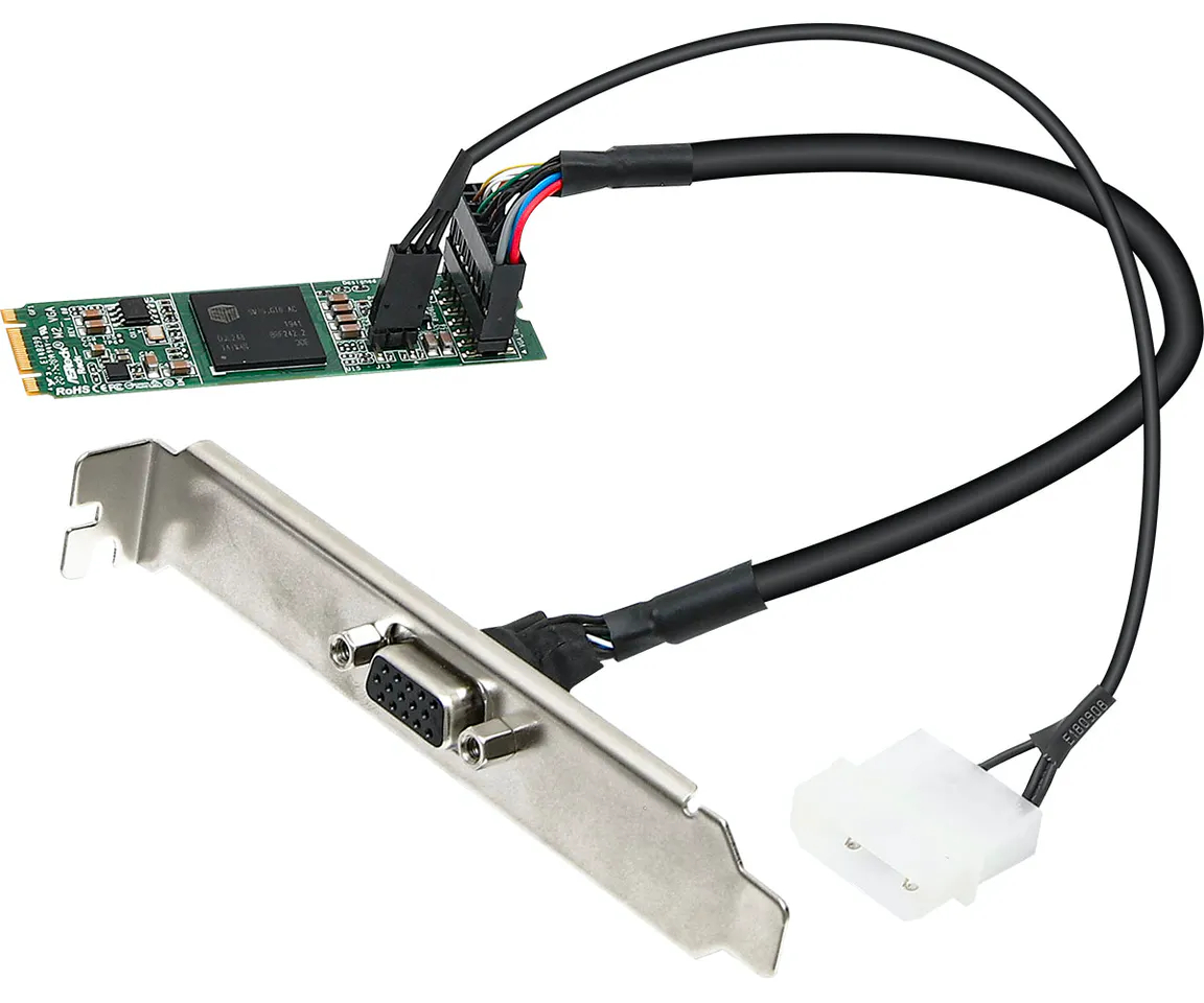 RGB kivezetés, egy molex pedig a stabil feszültségért