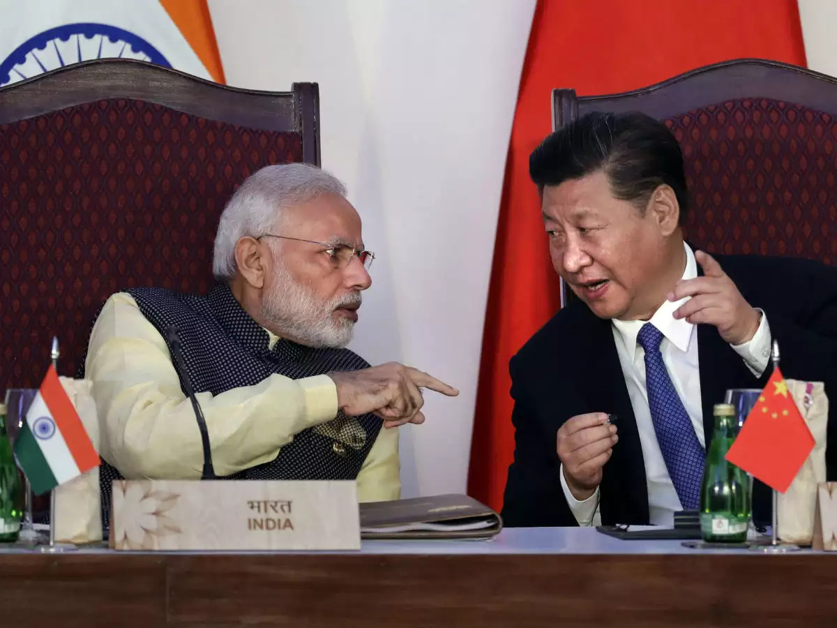 Narendra-Modi, India miniszterelnke s Xi-Jinping, Kna elnke