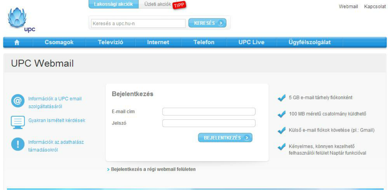 Eltûnik a UPC Webmail és a Vodamail is.