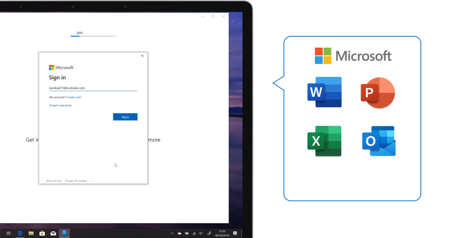 Microsoft fiókunkra szükség lesz