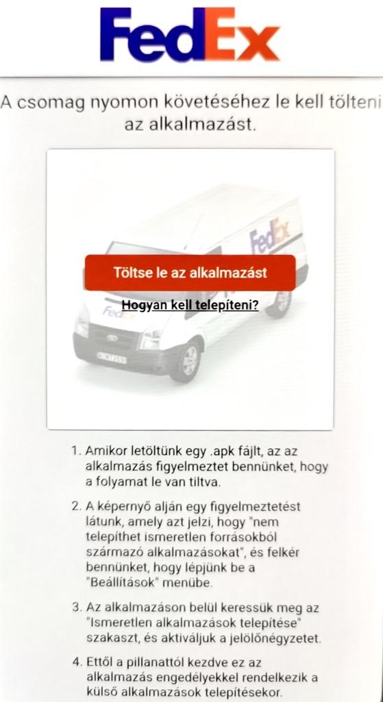 A szállítócégek sosem kérik, hogy bármit is feltelepítsünk.