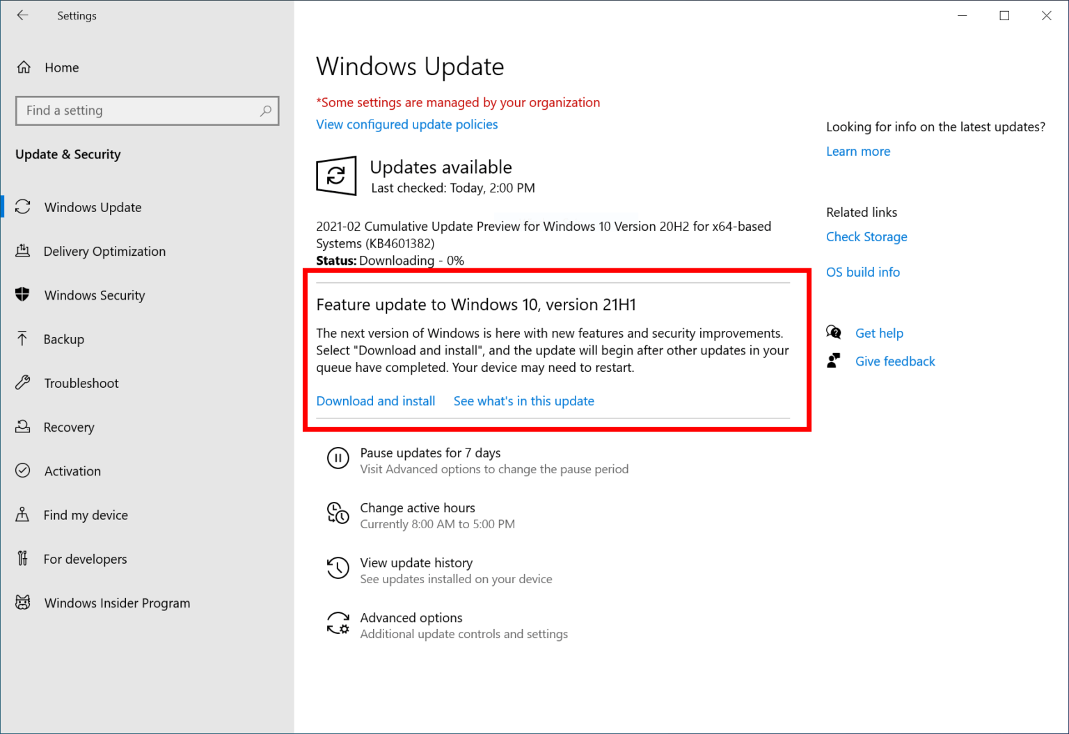 A windows Update menben csak pr kattints a frissts.