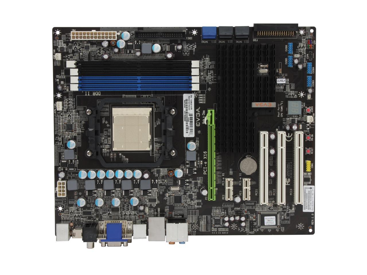 Nvidia nForce 730a lapkészlet, AMD AM2 foglalattal, 2008-ból.