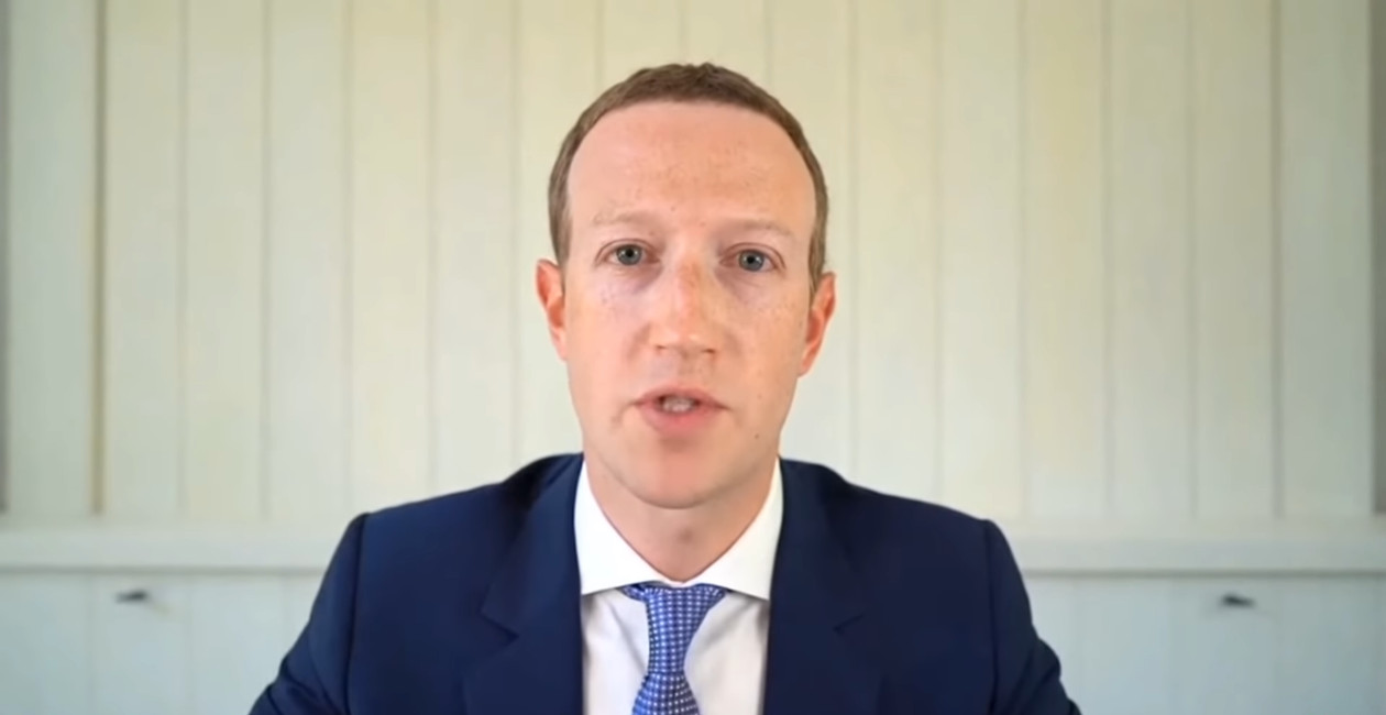 Mark Zuckerberg egy 2020-as trösztellenes meghallgatáson.