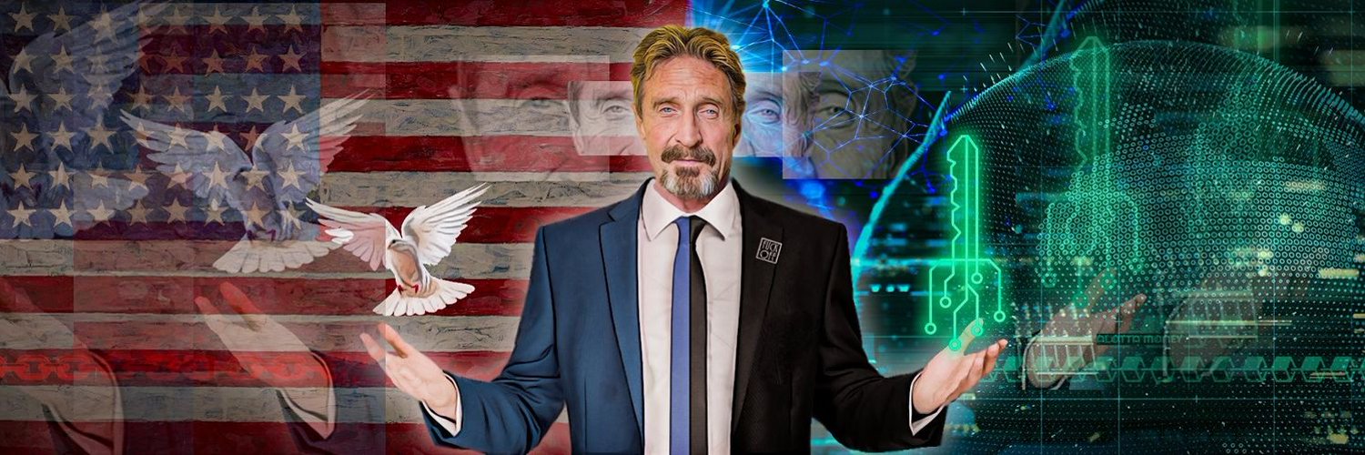 Fejléc, McAfee hivatalos Twitter-csatornáján.