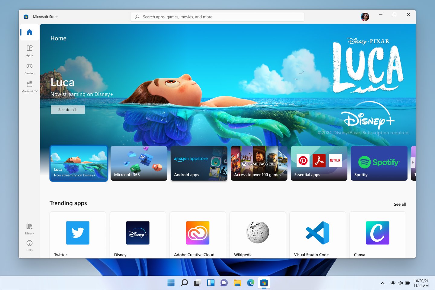 ÚGy válogathatunk, ahogy a hagyományos Windows programok között. (Kép: fuentitech.com)