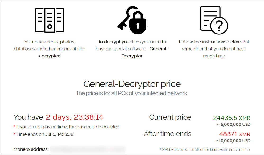 A támadók hasonló zsarolólevelet hagynak hátra. (Kép: bleepingcomputer.com)