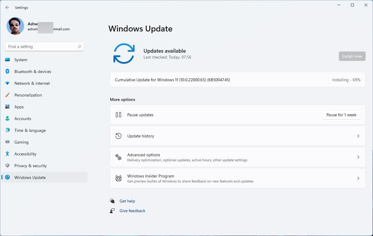 A tesztverzió folyamatosan kapja a frissítéseket. (Kép: windowsphoneinfo.com)