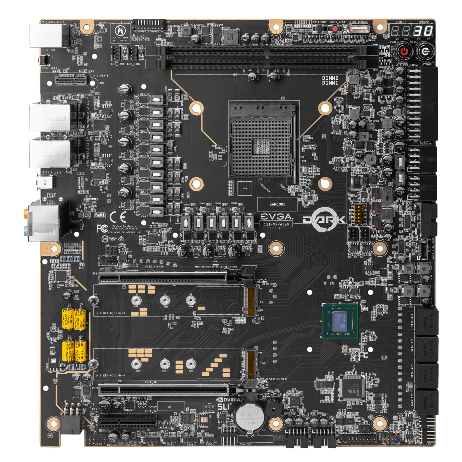 X570 DARK, teljesen csupaszon. (wccftech.com)