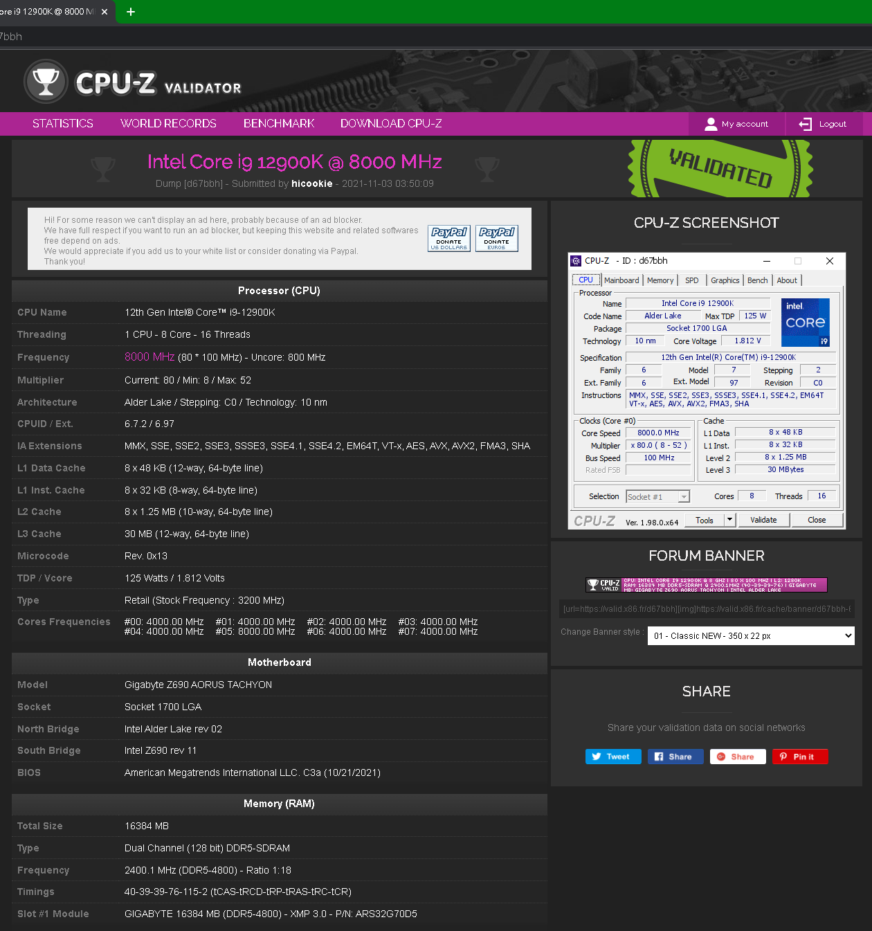 Kerek 8000 MHz mind a 8 Gracemont magon.