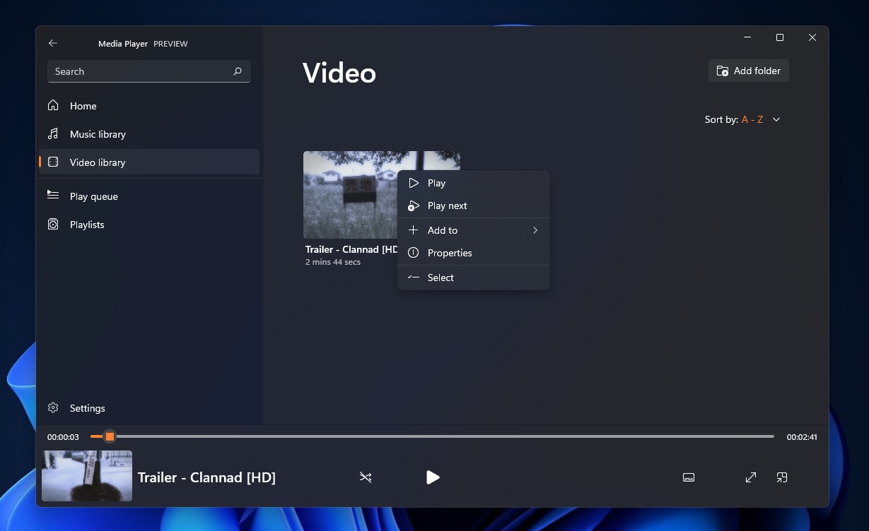 Ez lesz az elsõdleges mindenes, zene- és videolejátszó egyben. (Kép: windowslatest.com)