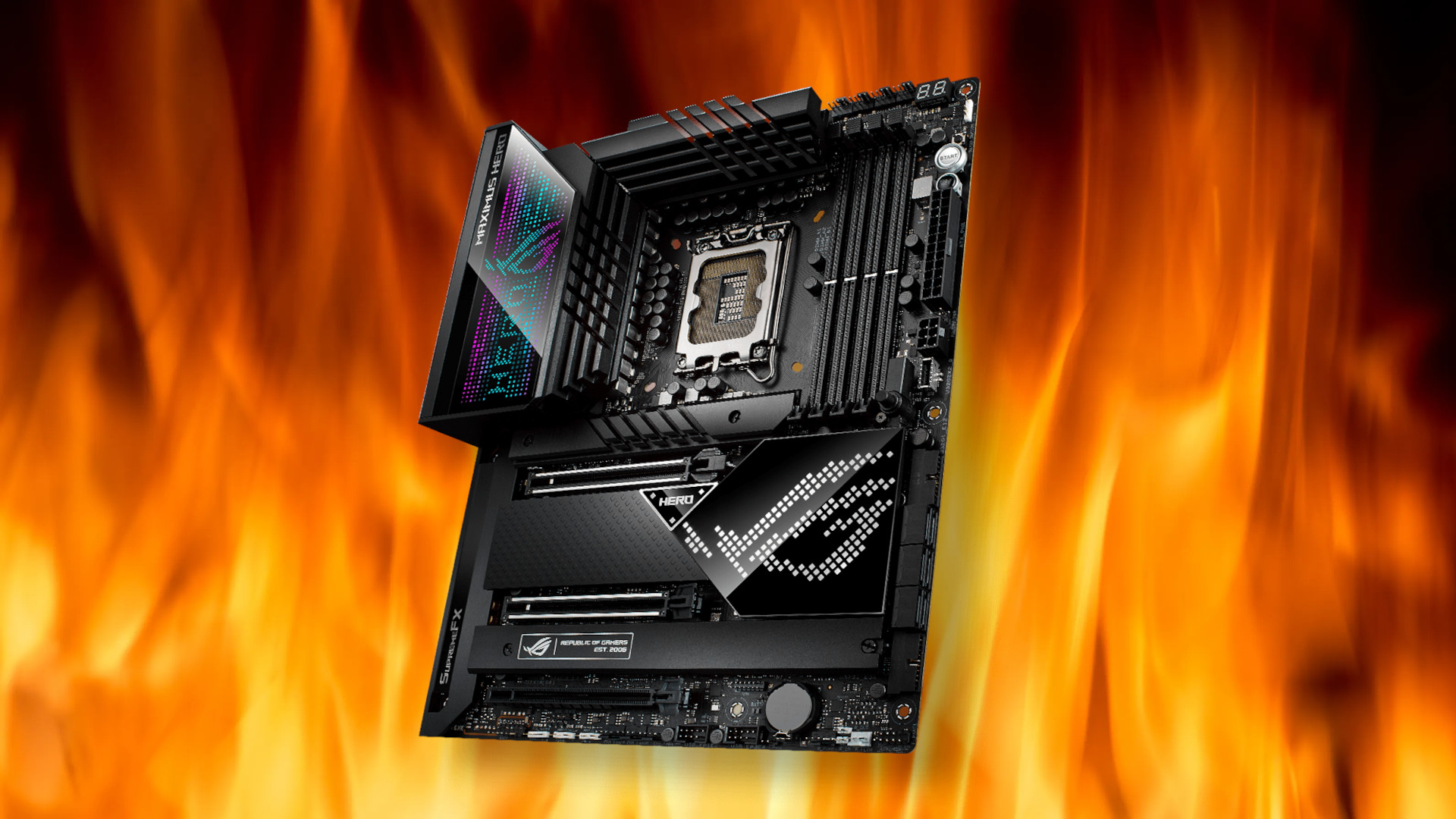 Sokaknál füst és lángok kíséretében távozott az Asus prémium alaplapja.