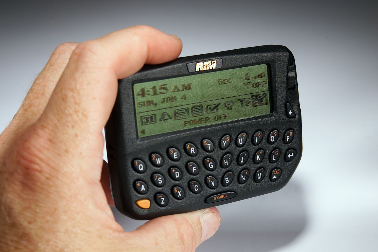 Az elsõ lépés 1999-ben: Blackberry 850 (Kép: Getty Images)