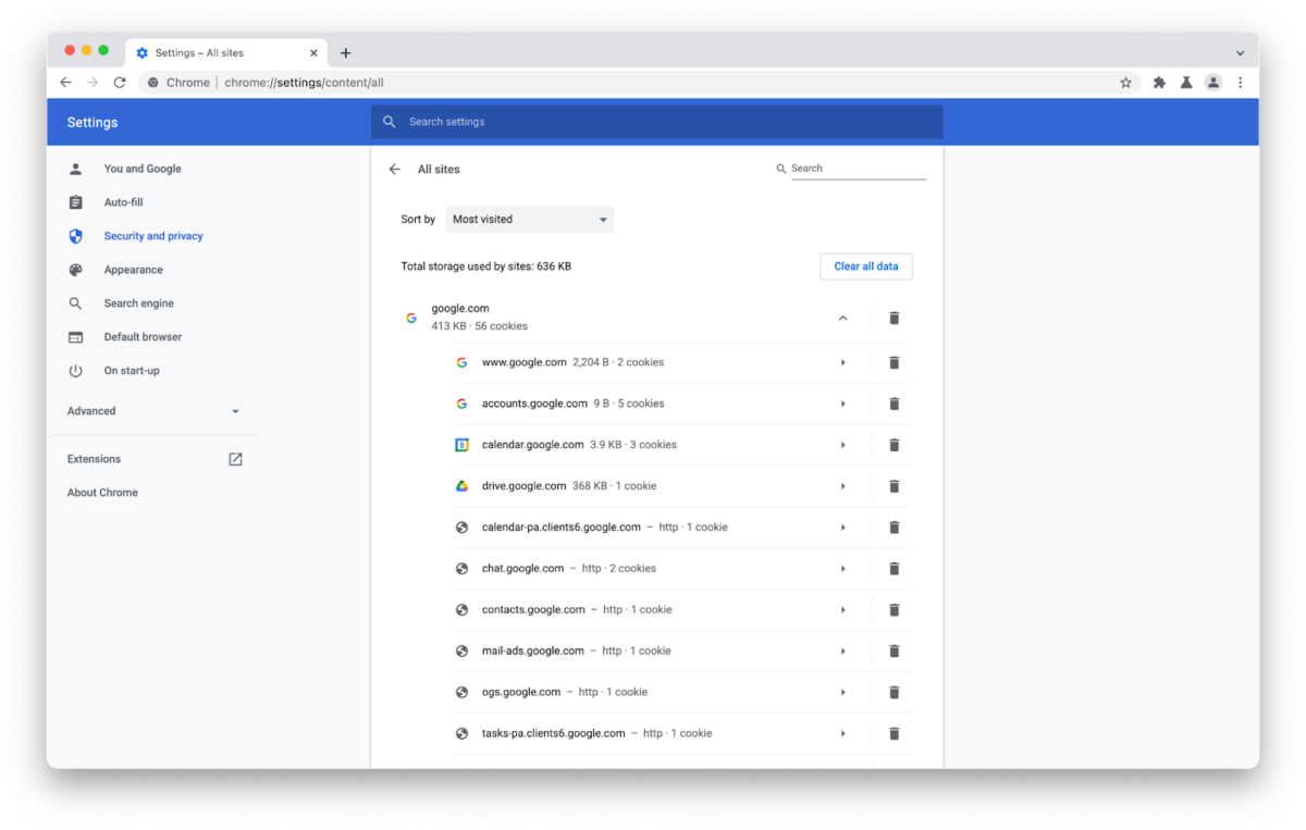 A megfelelõ menüben törölhetõk a lábnyomok. (kép: xda-developers.com)