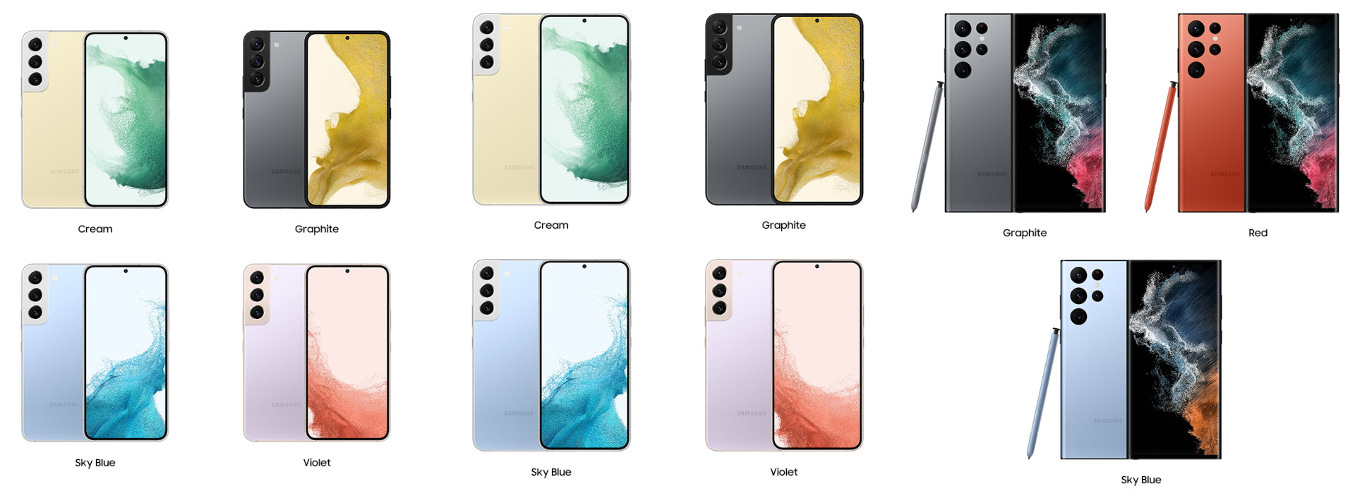 Színválaszték. (Kép: Samsung)