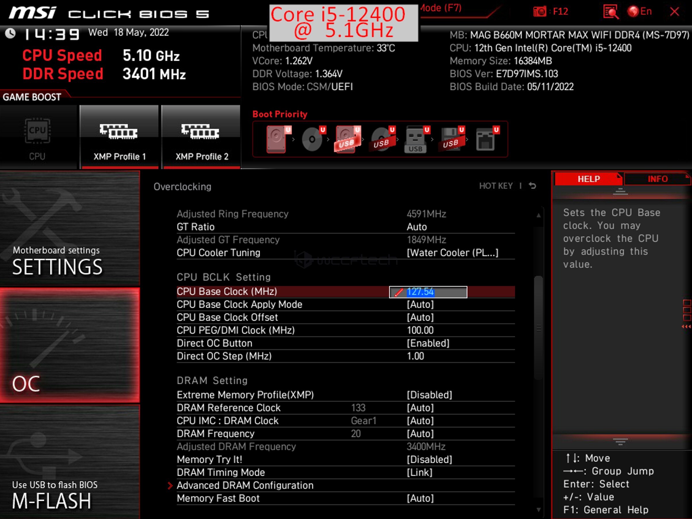 5.1 GHz az összes magon! (Kép: Wccftech)