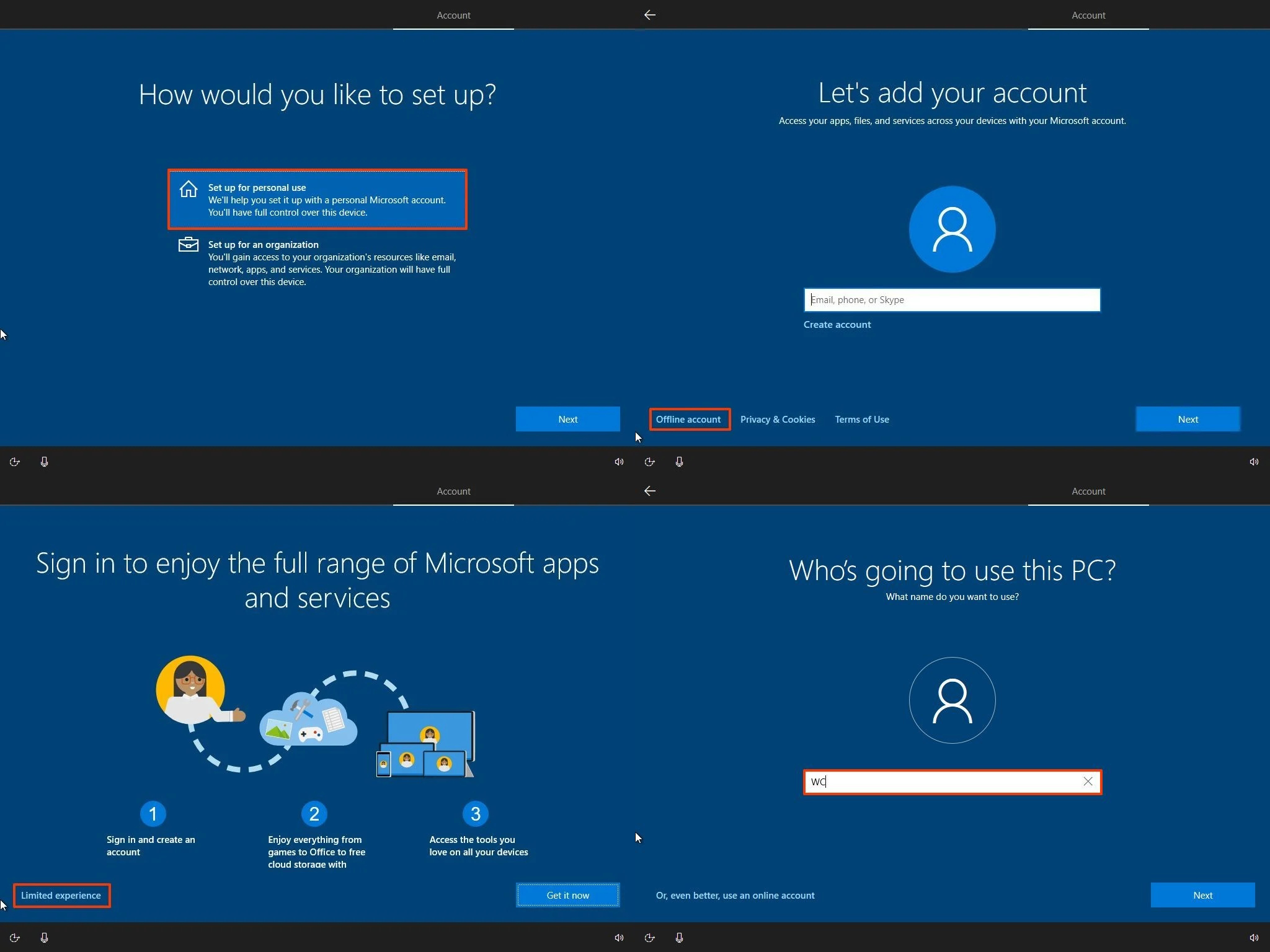 A Windows 10 is szórakozott, de végül volt offline telepítés. (windowscentral.com)