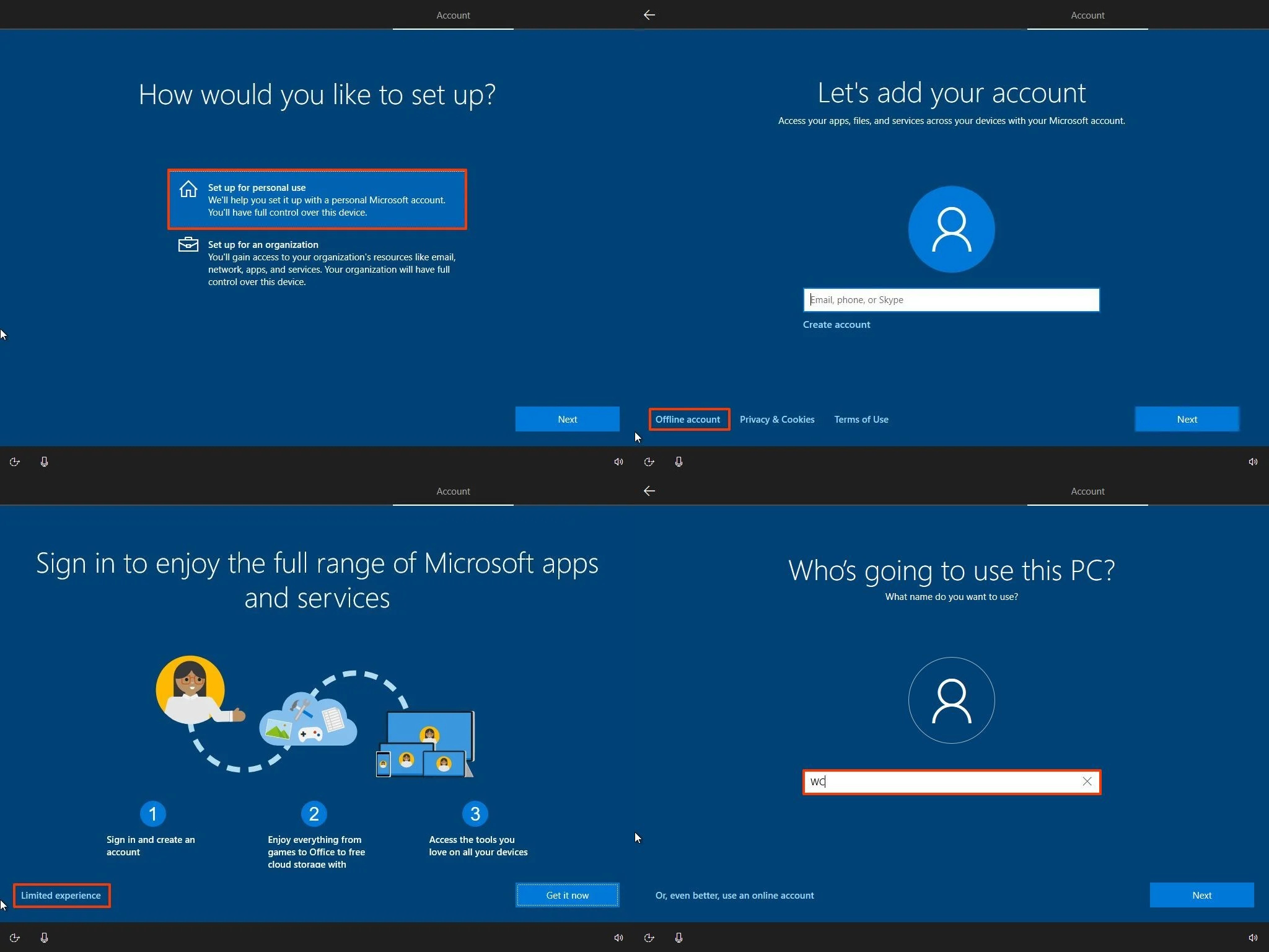 A Windows 10 is szrakozott, de vgl volt offline telepts. (windowscentral.com)