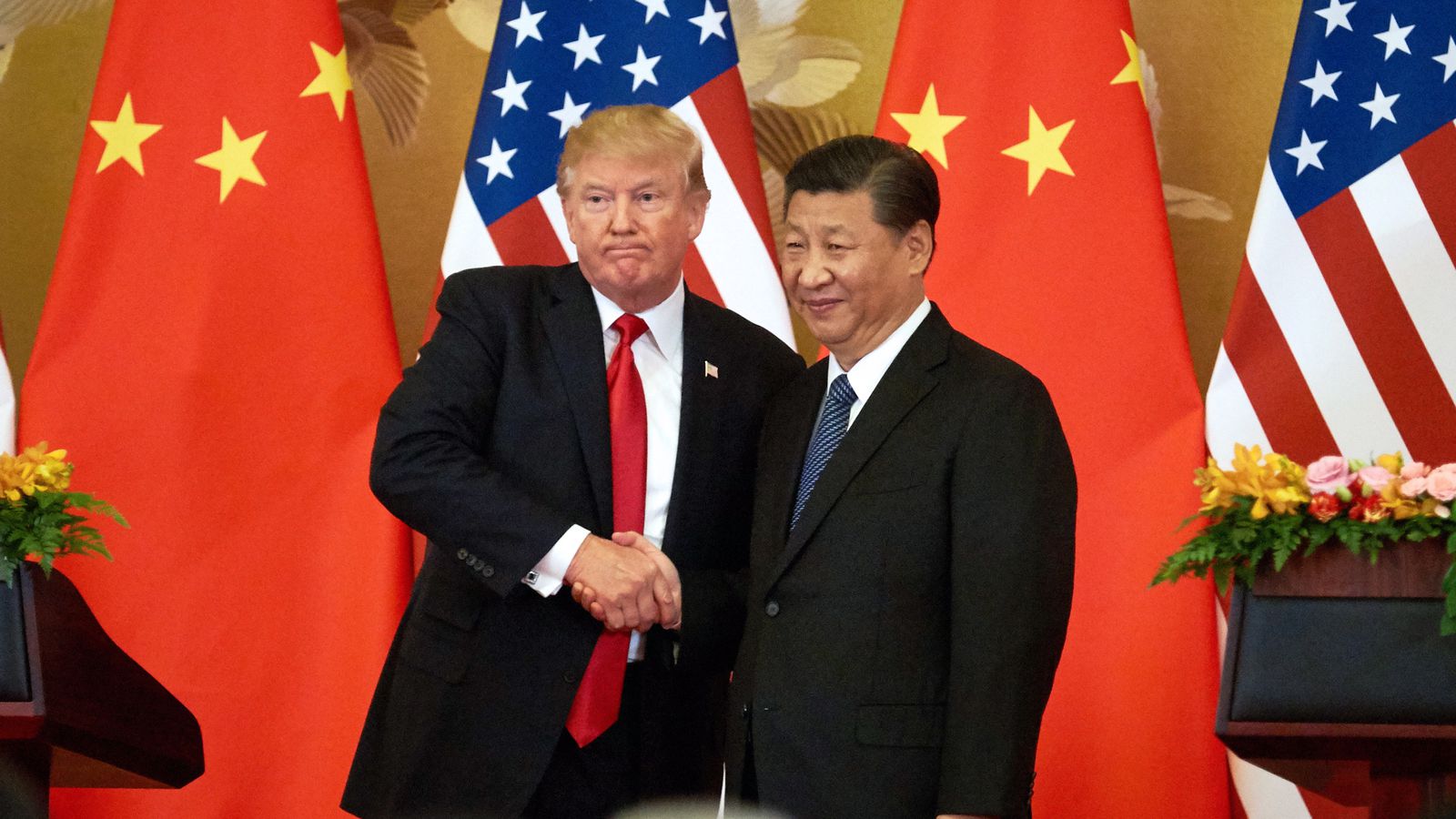 Donald Trump és Hszi Csin-ping, egy korábbi találkozón